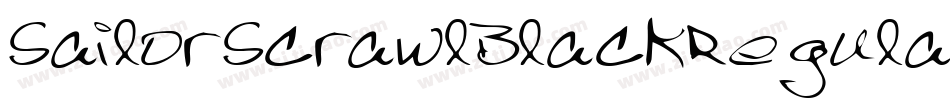 SailorScrawlBlackRegular-mXBP字体转换