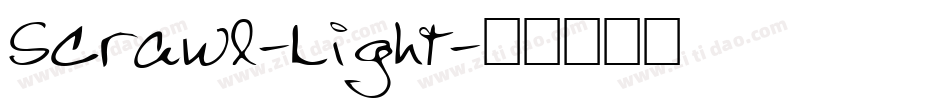Scrawl-Light字体转换