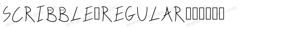 Scribble-Regular字体转换