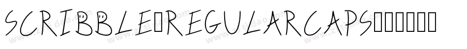 Scribble-RegularCaps字体转换