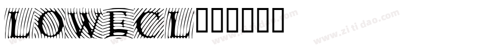 LOWECL字体转换