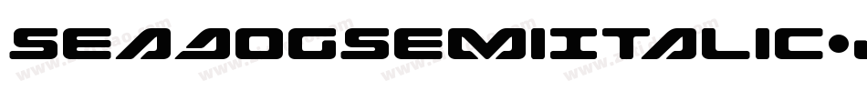 SeaDogSemiItalic-JLpB字体转换