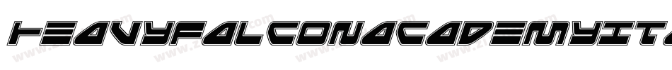 HeavyFalconAcademyItalic-nzE0字体转换