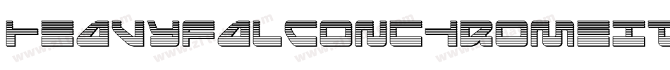 HeavyFalconChromeItalic-R4o6字体转换