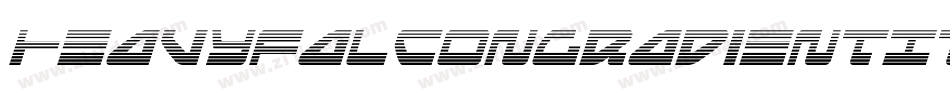 HeavyFalconGradientItalic-qzp5字体转换