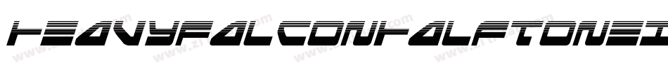 HeavyFalconHalftoneItalic-J7VM字体转换 HeavyFalconHalftoneItalic-J7VM字体转换