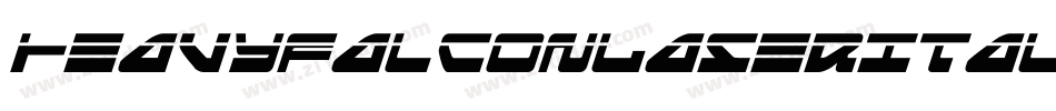 HeavyFalconLaserItalic-zzG4字体转换