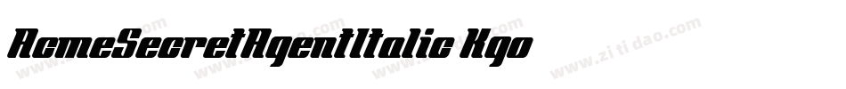 AcmeSecretAgentItalic-Kgo字体转换 AcmeSecretAgentItalic-Kgo字体转换