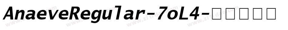 AnaeveRegular-7oL4字体转换