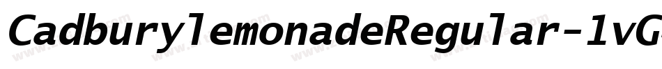 CadburylemonadeRegular-1vG4字体转换