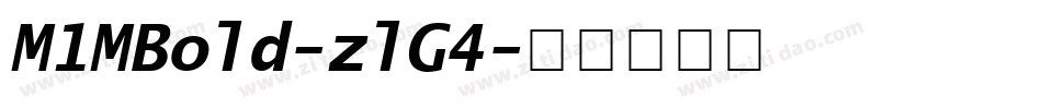 M1MBold-zlG4字体转换