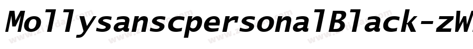 MollysanscpersonalBlack-zWE4字体转换