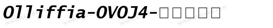 Olliffia-OVOJ4字体转换
