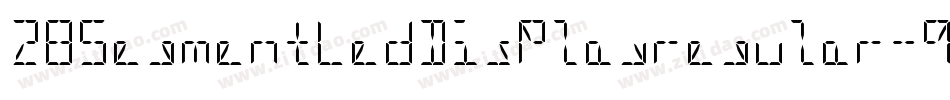 28SegmentLedDisplayregular-qyMV字体转换