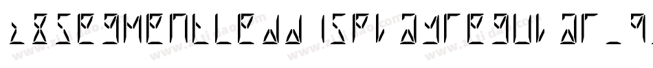 28SegmentLedDisplayregular-qyMV字体转换