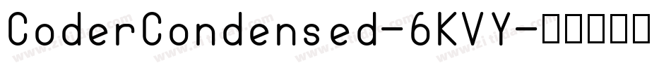 CoderCondensed-6KVY字体转换
