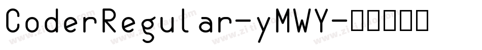 CoderRegular-yMWY字体转换