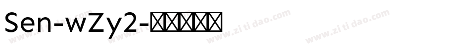 Sen-wZy2字体转换