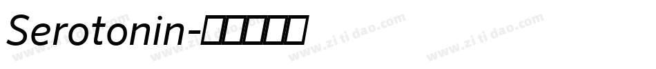 Serotonin字体转换