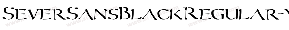 SeverSansBlackRegular-ywwLM字体转换