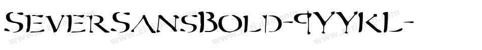 SeverSansBold-9YYKL字体转换