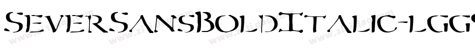SeverSansBoldItalic-lgg9y字体转换