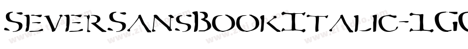 SeverSansBookItalic-1GGDg字体转换