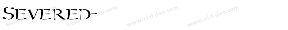 Severed字体转换