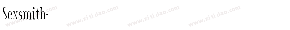 Sexsmith字体转换