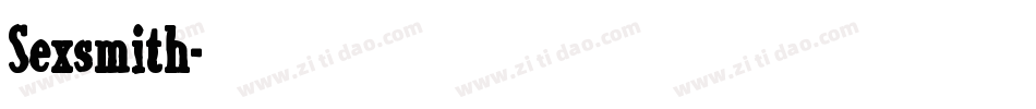 Sexsmith字体转换