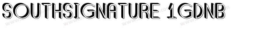 SouthSignature-1GDnB字体转换