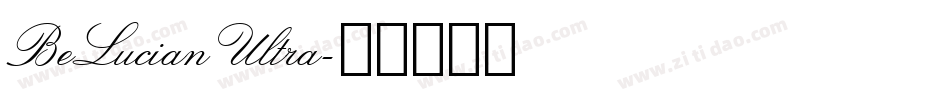 BeLucianUltra字体转换