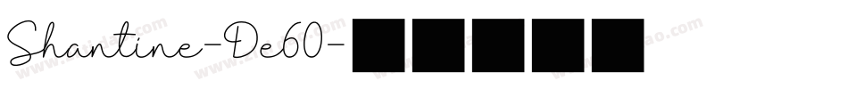 Shantine-De60字体转换