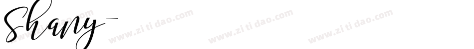 Shany字体转换