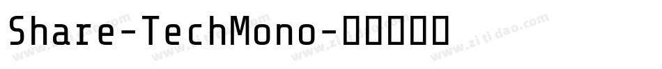 Share-TechMono字体转换
