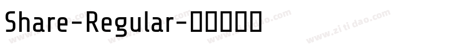 Share-Regular字体转换