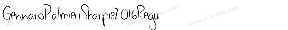 GennaroPalmieriSharpie2016Regular-BAJn字体转换