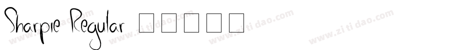Sharpie-Regular字体转换