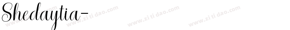 Shedaytia字体转换
