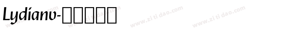 Lydianv字体转换