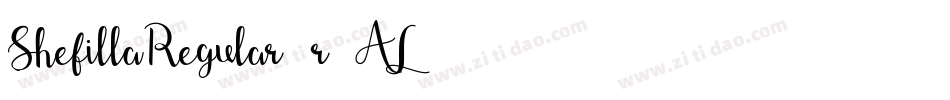 ShefillaRegular-r6AL字体转换