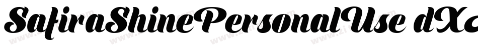 SafiraShinePersonalUse-dXA7字体转换