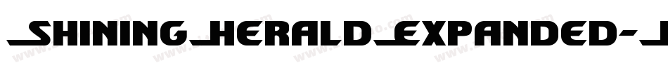 ShiningHeraldExpanded-MKWB字体转换