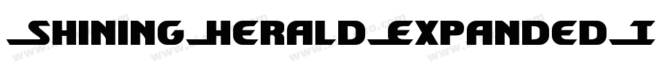 ShiningHeraldExpandedItalic-KrWZ字体转换 ShiningHeraldExpandedItalic-KrWZ字体转换