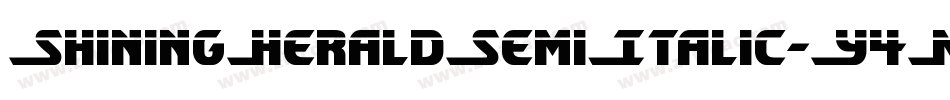 ShiningHeraldSemiItalic-Y4Ma字体转换