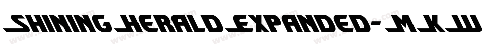 ShiningHeraldExpanded-MKWB字体转换