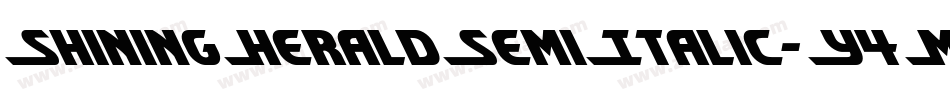ShiningHeraldSemiItalic-Y4Ma字体转换