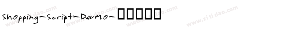 Shopping-Script-Demo字体转换