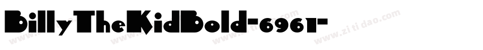BillyTheKidBold-6961字体转换