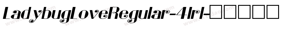 LadybugLoveRegular-4lrl字体转换